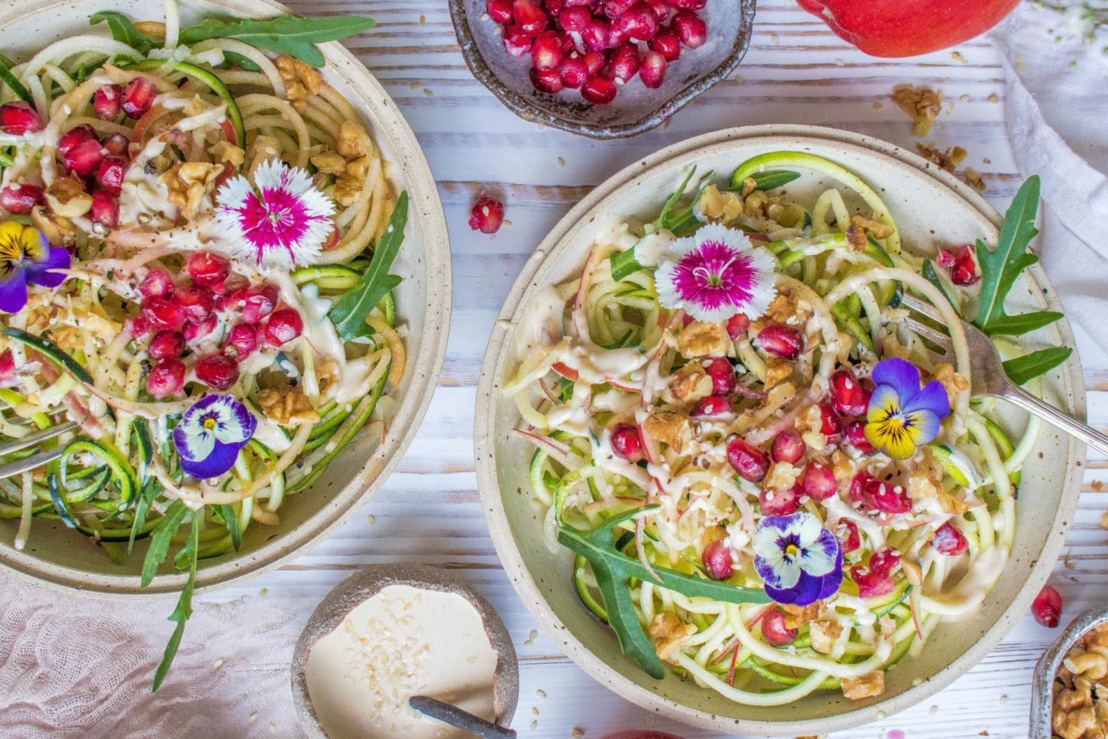 JAZZ™ Apple Courgetti Salad With a Tahini Dressing - JAZZ Apple UK