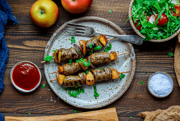 JAZZ™ Apple & Sausage Skewers - JAZZ Apple UK